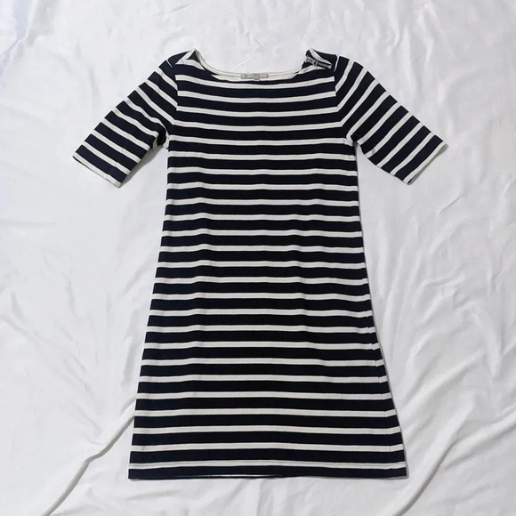 GAP Short Sleeve Nautical Mini Dress, Color Navy Blue/White Size XS - Picture 1 of 15